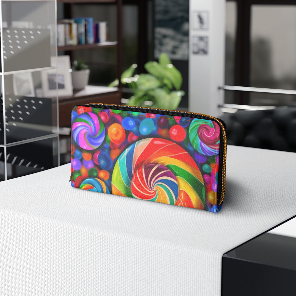 Candy Lollipop Zipper Wallet for women- Colorful Original Design
