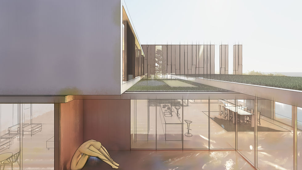 Thumbnail: Modern beach house Revit with interior free Lumion file