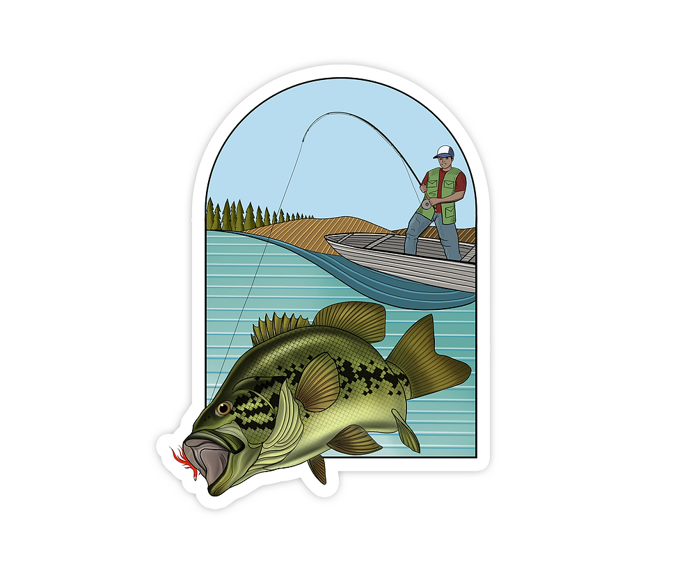 Thumbnail: Runaway Bass- Waterproof Sticker