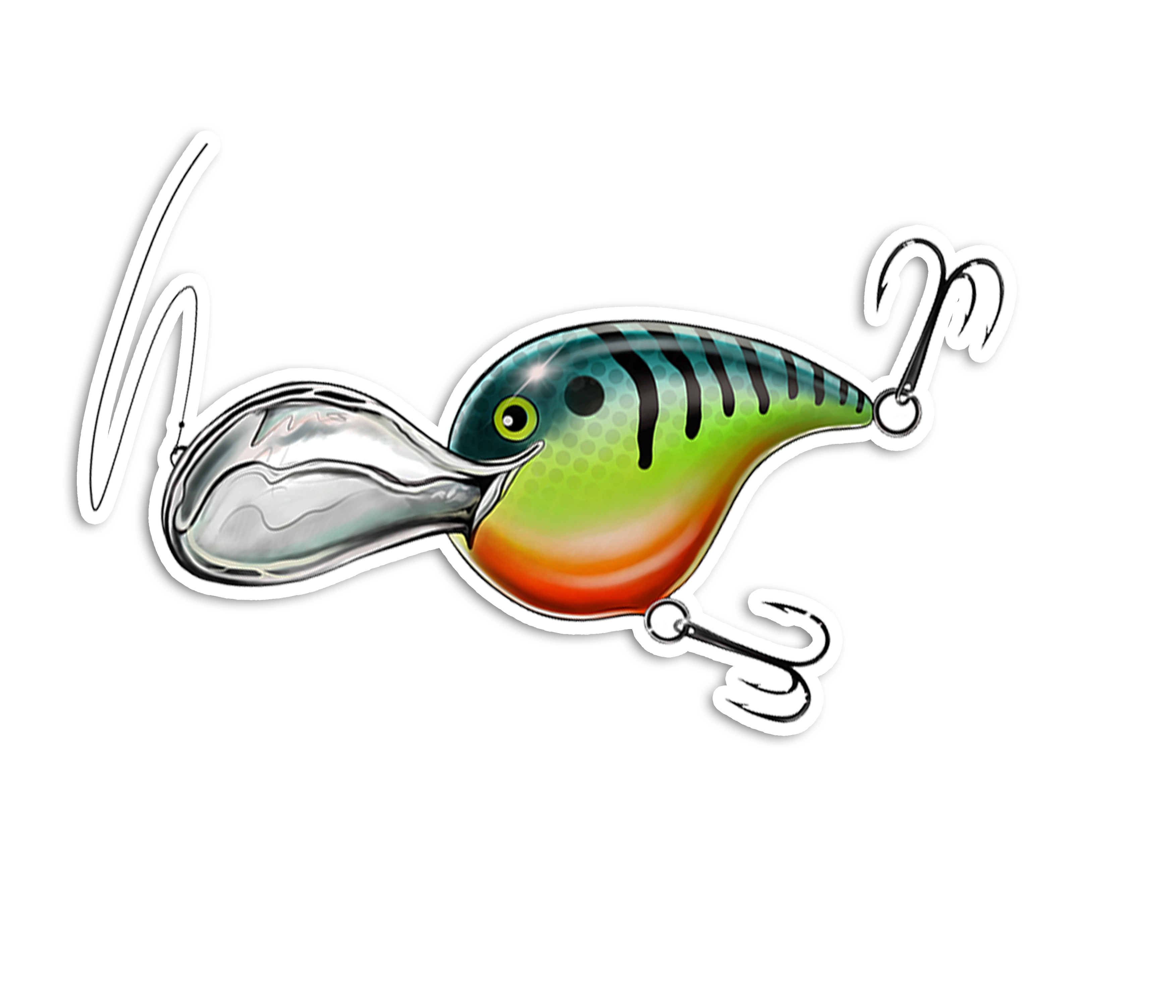 Crankbait - Waterproof Sticker