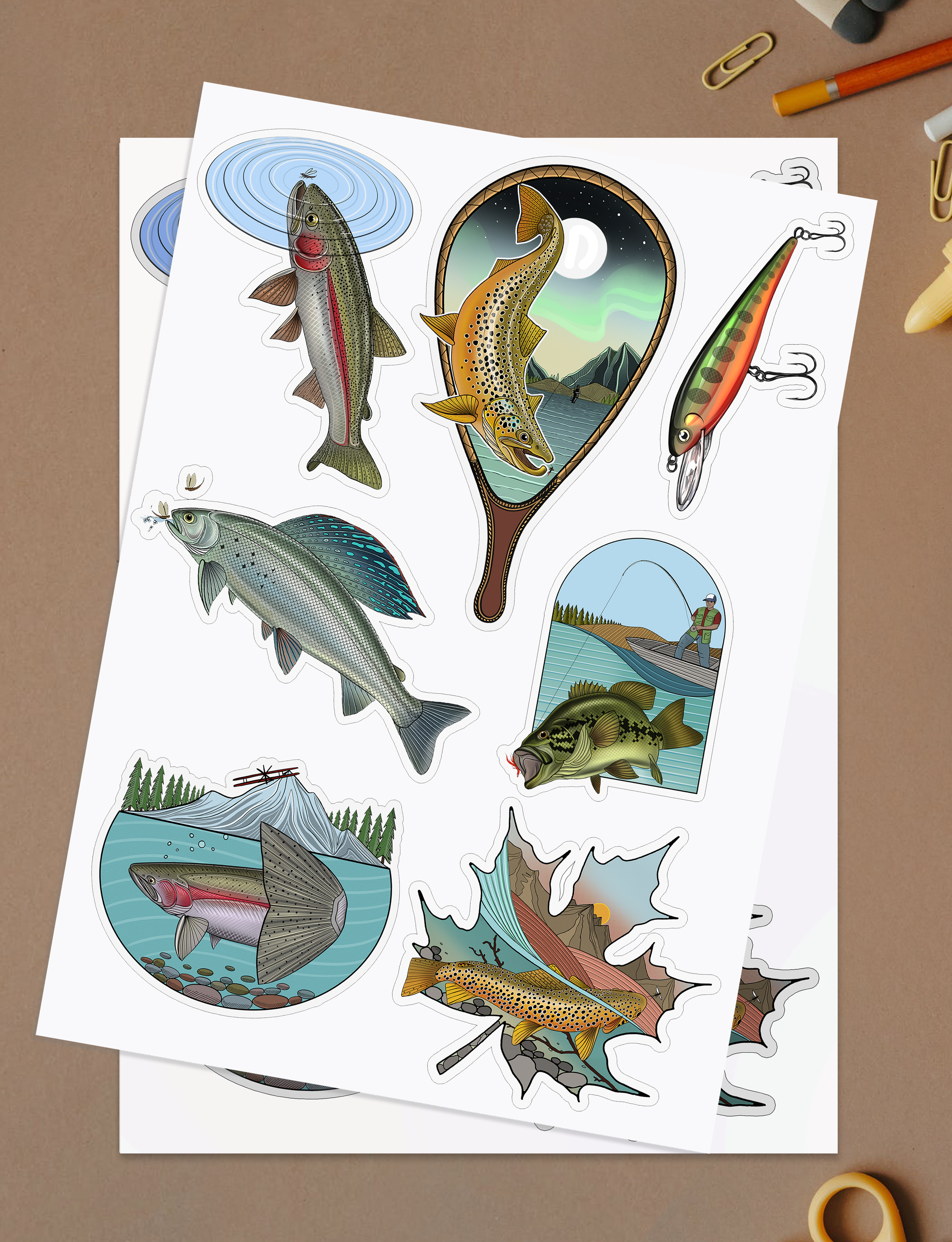 Style 1 (A4 Size)- Waterproof Sticker Sheet