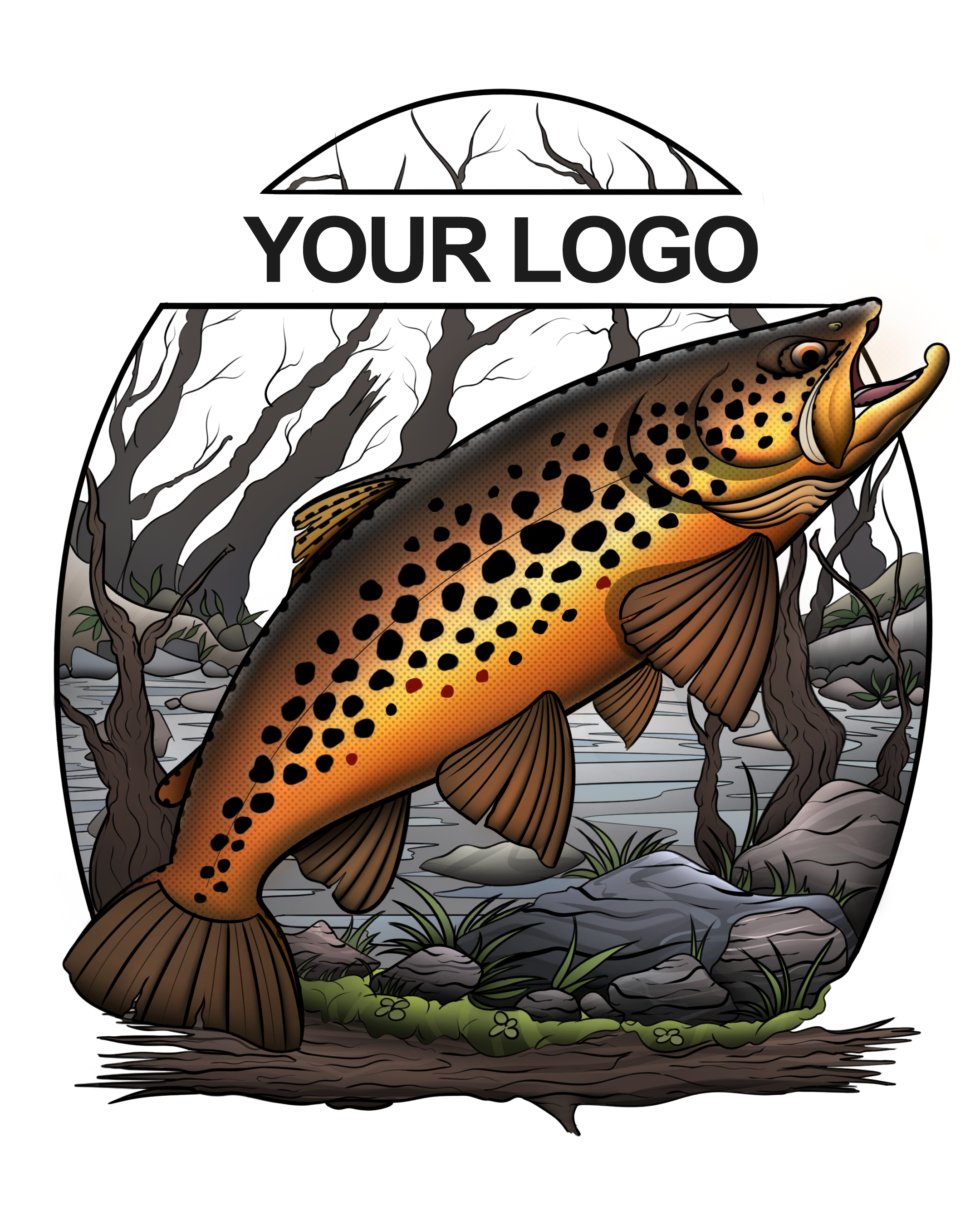 Creek Big Brown - Commercial Logo