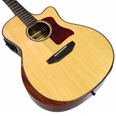 ภาพขนาดย่อ: Paramount กีตาร์โปร่งไฟฟ้า 41" ไม้ Top Spruce รุ่น A2016