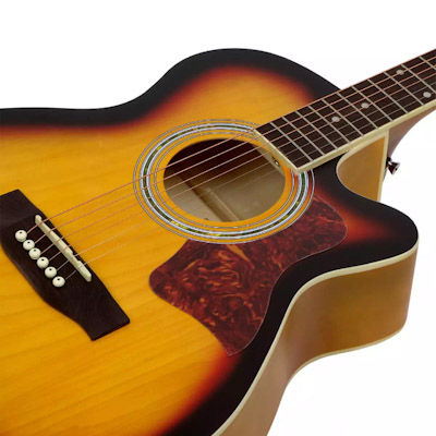 ภาพขนาดย่อ: Kazuki กีตาร์โปร่ง 40" ทรง GA คอเว้า รุ่น KZ409C