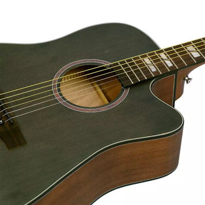 ภาพขนาดย่อ: Kazuki กีตาร์โปร่ง 41" Top Solid Spruce คอเว้า รุ่น K68C