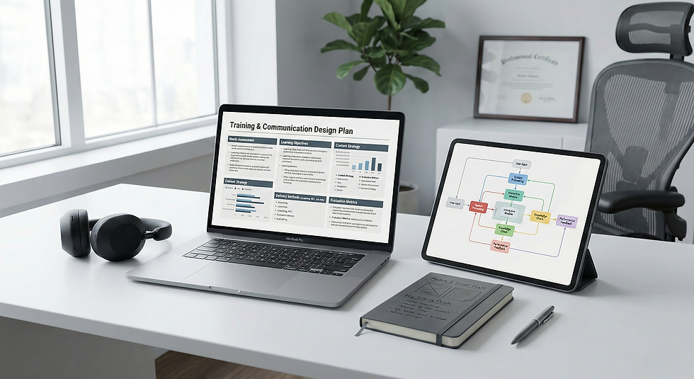 System B – Training & Communication Enablement Program
Company‑wide system transformation case study showing how I designed and led an end‑to‑end enablement strategy—from needs analysis and training architecture to communication planning, change support, and adoption metrics—for a transition from legacy tools to the new “System B” platform.
