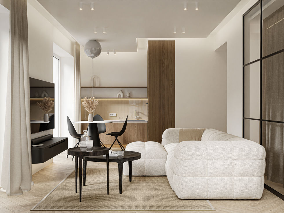 KITCHEN & LIVING ROOM