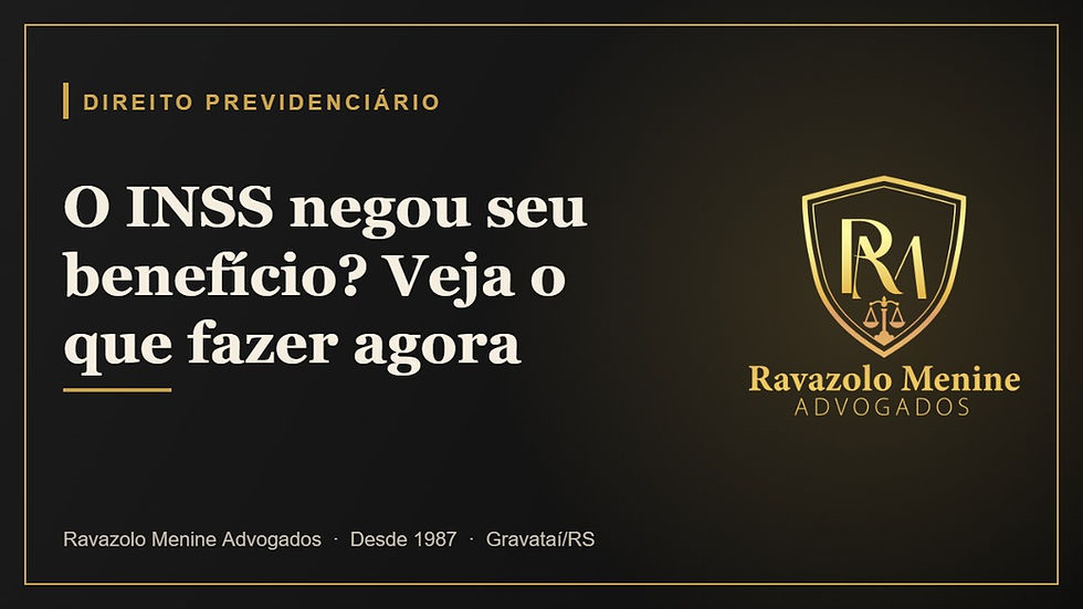 Capa do artigo: O INSS negou seu benefício? Veja o que fazer agora