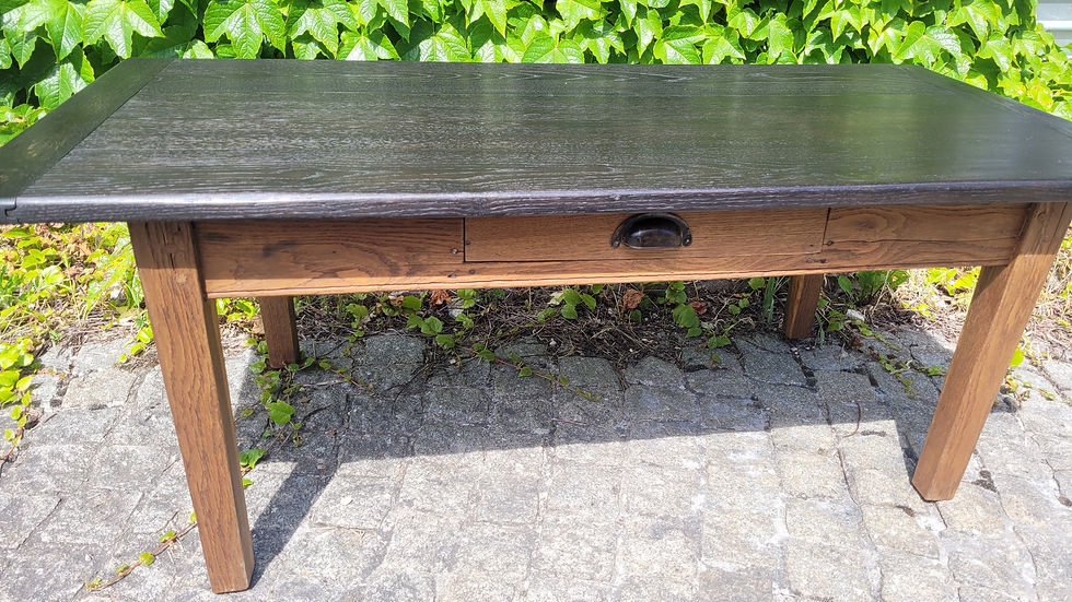 Miniature : Table basse de ferme ancienne restaurée