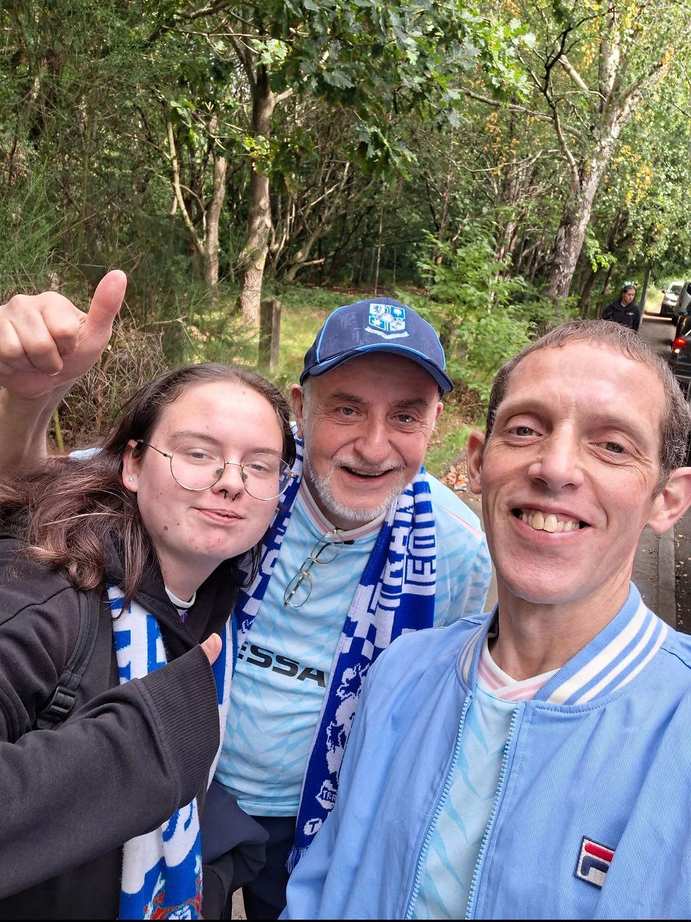 “Me, Tim and my dad” 