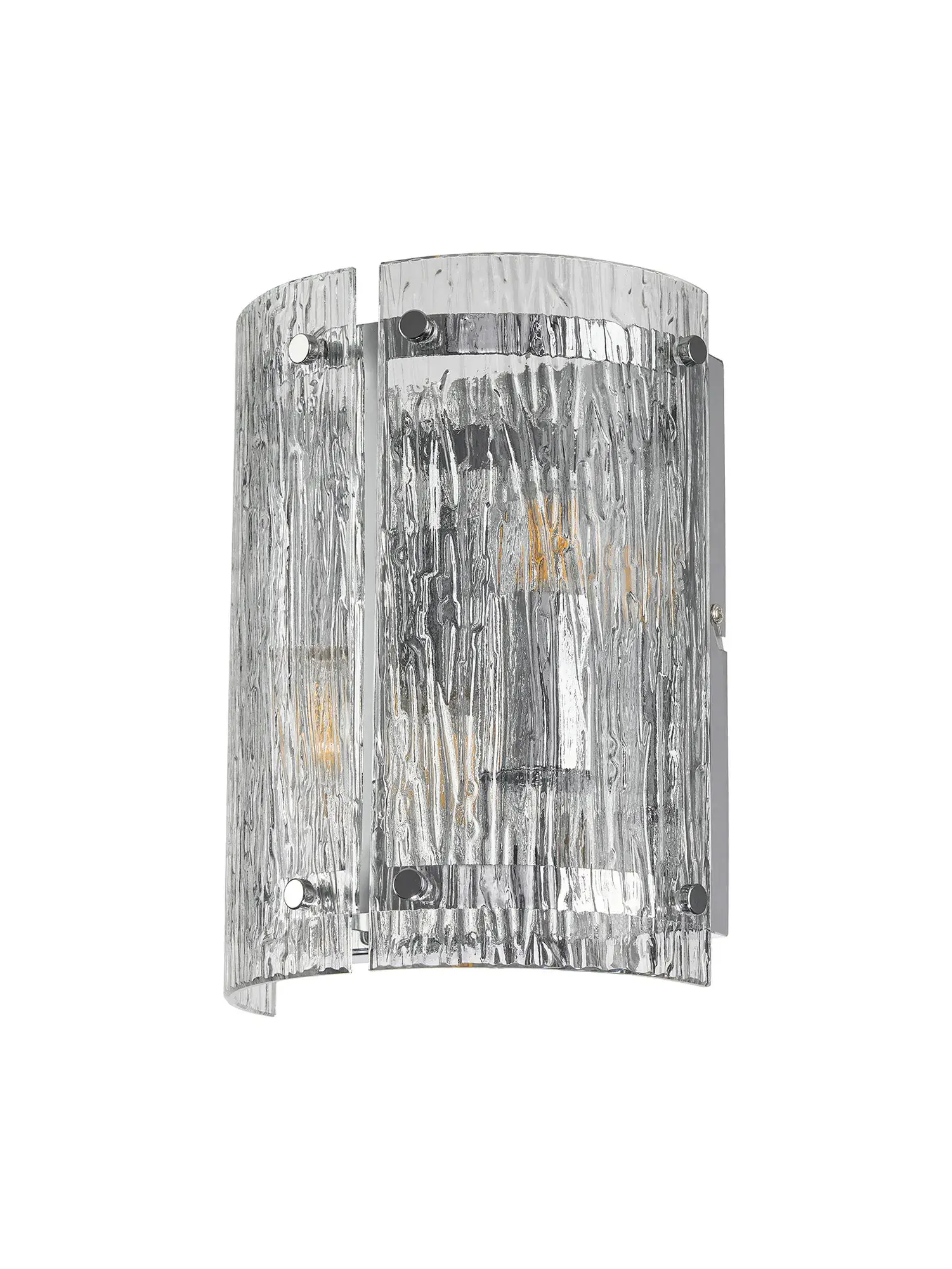Adams 2 Light Polished Chrome Wall Light