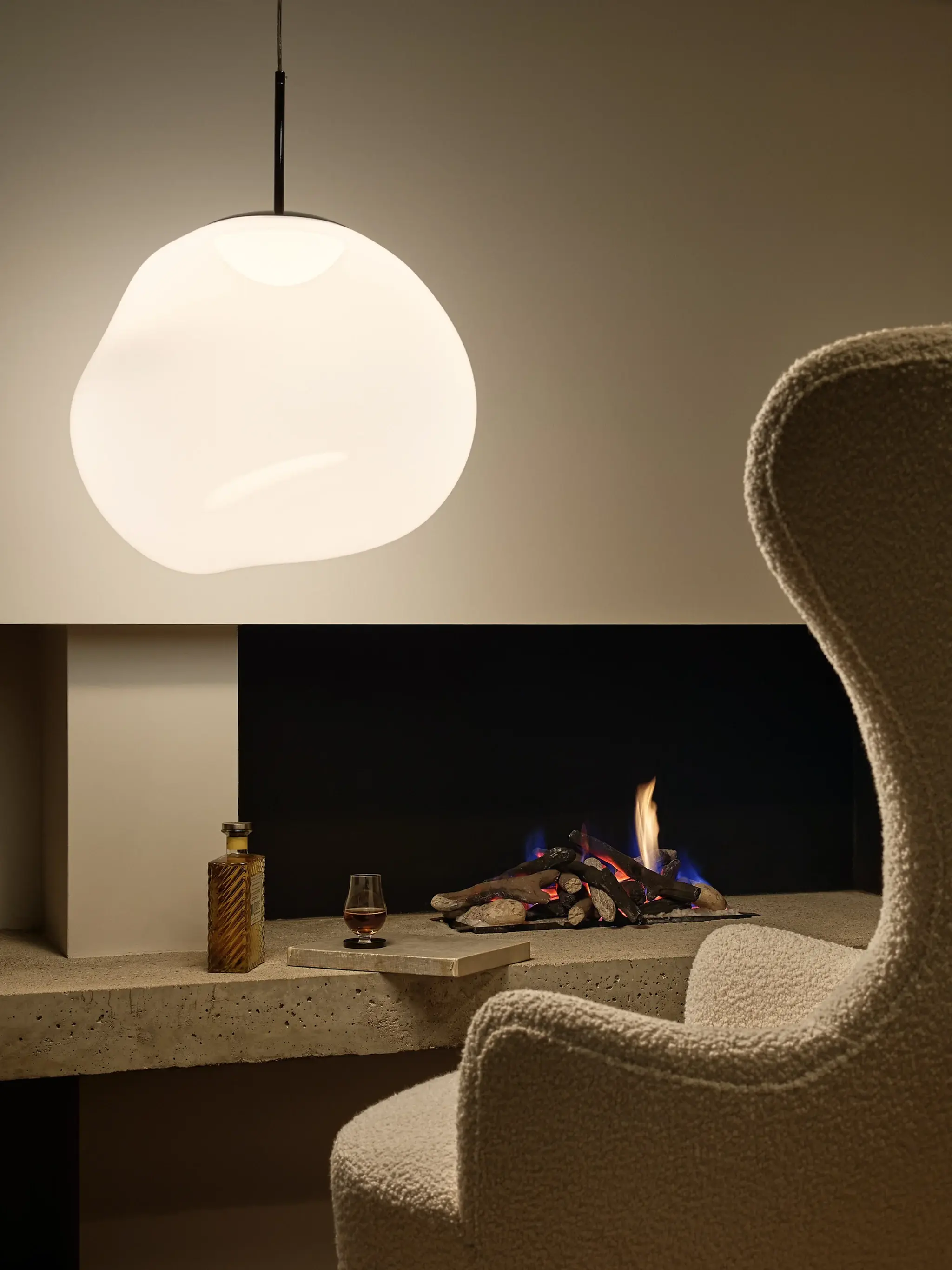 Tom Dixon Melt Medium Opal Sinlge Pendant Light
