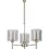 Thumbnail: Eliana 3 Light French Gold Semi-Flush Ceiling Light