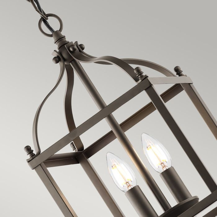 Thumbnail: Elstead Kichler Larkin Olde Bronze 2 Light Small Pendant