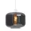 Thumbnail: Pearl 1 Light Matt White & Smoke Glass Single Pendant Light