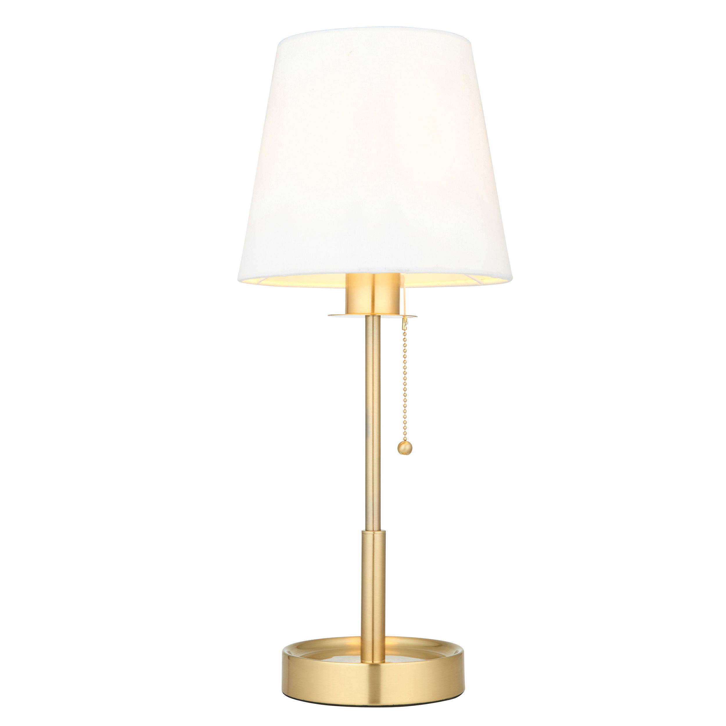 Nancy 1 Light Satin Brass Table Lamp
