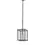 Thumbnail: Zelk 1 Light Matt Black & Chrome Pendant/Semi-Flush Ceiling Light
