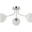 Thumbnail: John 3 Satin Nickel Semi-Flush Ceiling Light