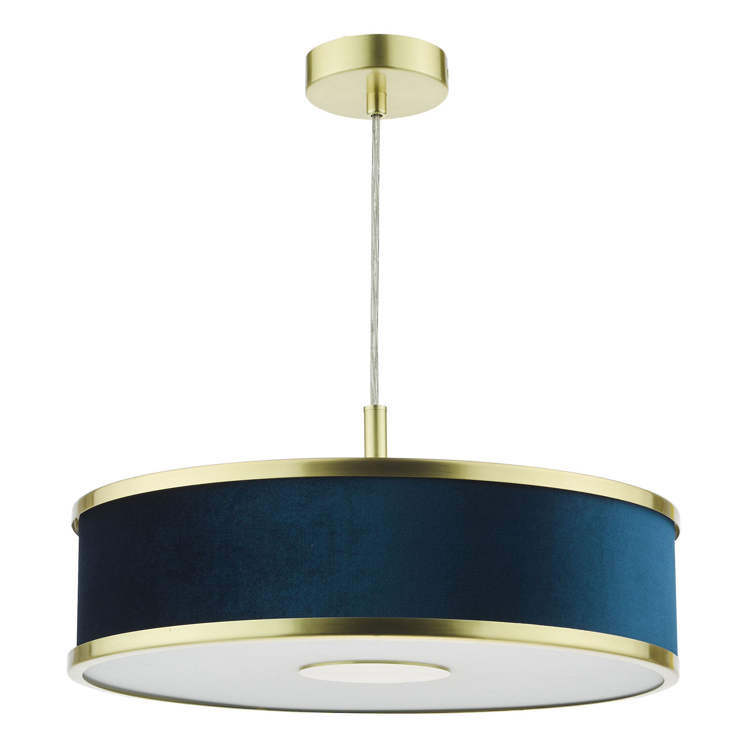 Varo 3 Light Satin Brass Pendant Light