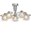 Thumbnail: Peyton 5 Light Polished Chome Semi-Flush Ceiling Light