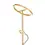 Thumbnail: Jericho Satin Gold Inetrgated LED Floor Lamp