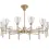 Thumbnail: Eliana 12 Light French Gold Dual Mounted Multi-Arm Pendant Ceiling Light