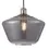 Thumbnail: Pearl 1 Light Satin Nickel & Smoked Glass Single Pendant Light