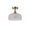 Thumbnail: Shelby 1 Light Antique Brass Pendant / Semi-Flush Ceiling Light