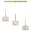 Thumbnail: Eliana 3 Light French Gold Linear Bar Pendant