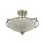 Thumbnail: Bowen 3 Light Satin Nickel Semi-Flush Ceiling Light