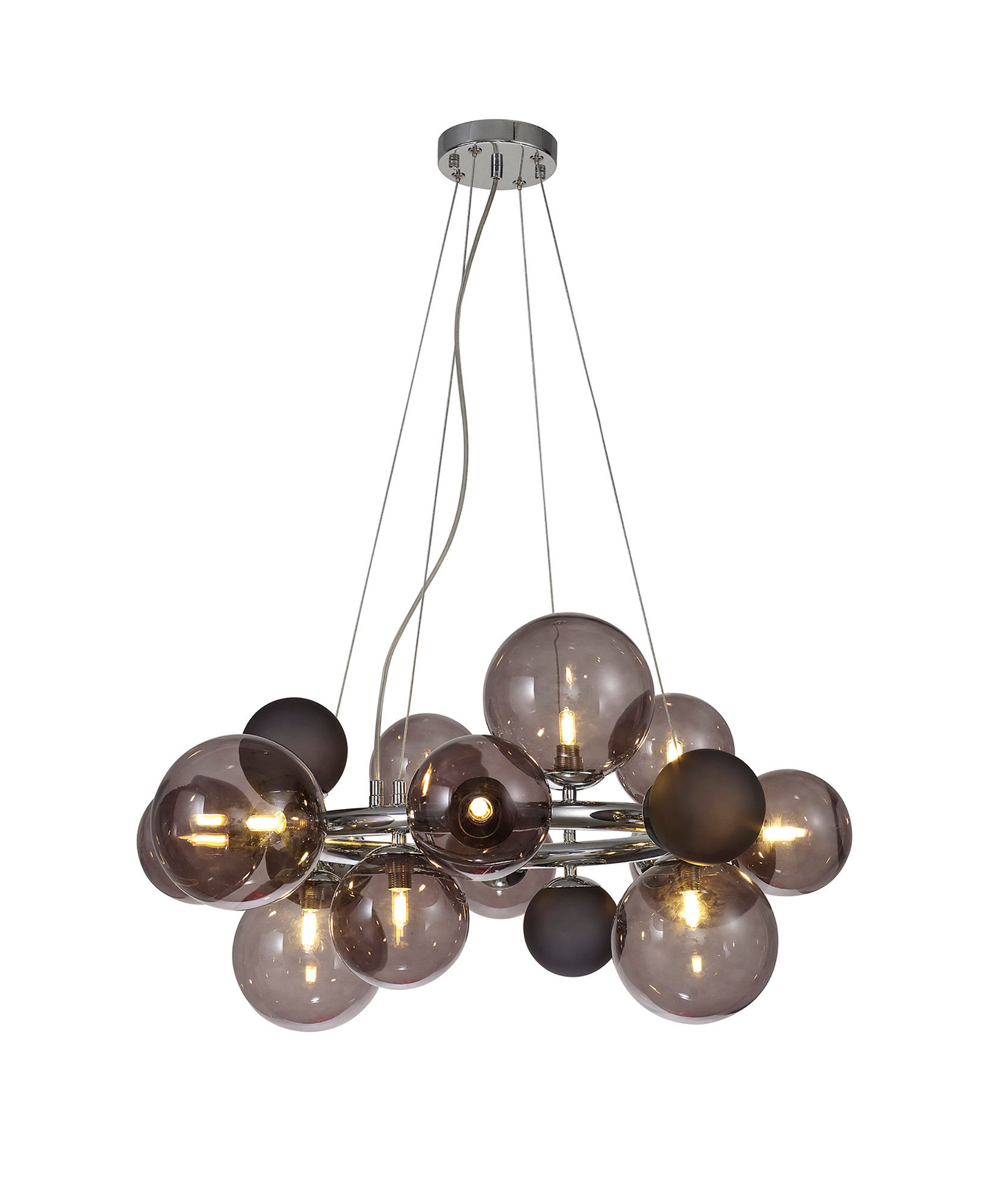 Bobble 12 Light Polished Chrome Pendant