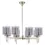 Thumbnail: Eliana8 Light French Gold Semi-Flush Ceiling Light