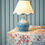 Thumbnail: Laura Ashley Bramhope 1 Light Blue Ceramic Table Light