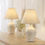 Thumbnail: Laura Ashley Pussywillow 1 Light Cream Table Light