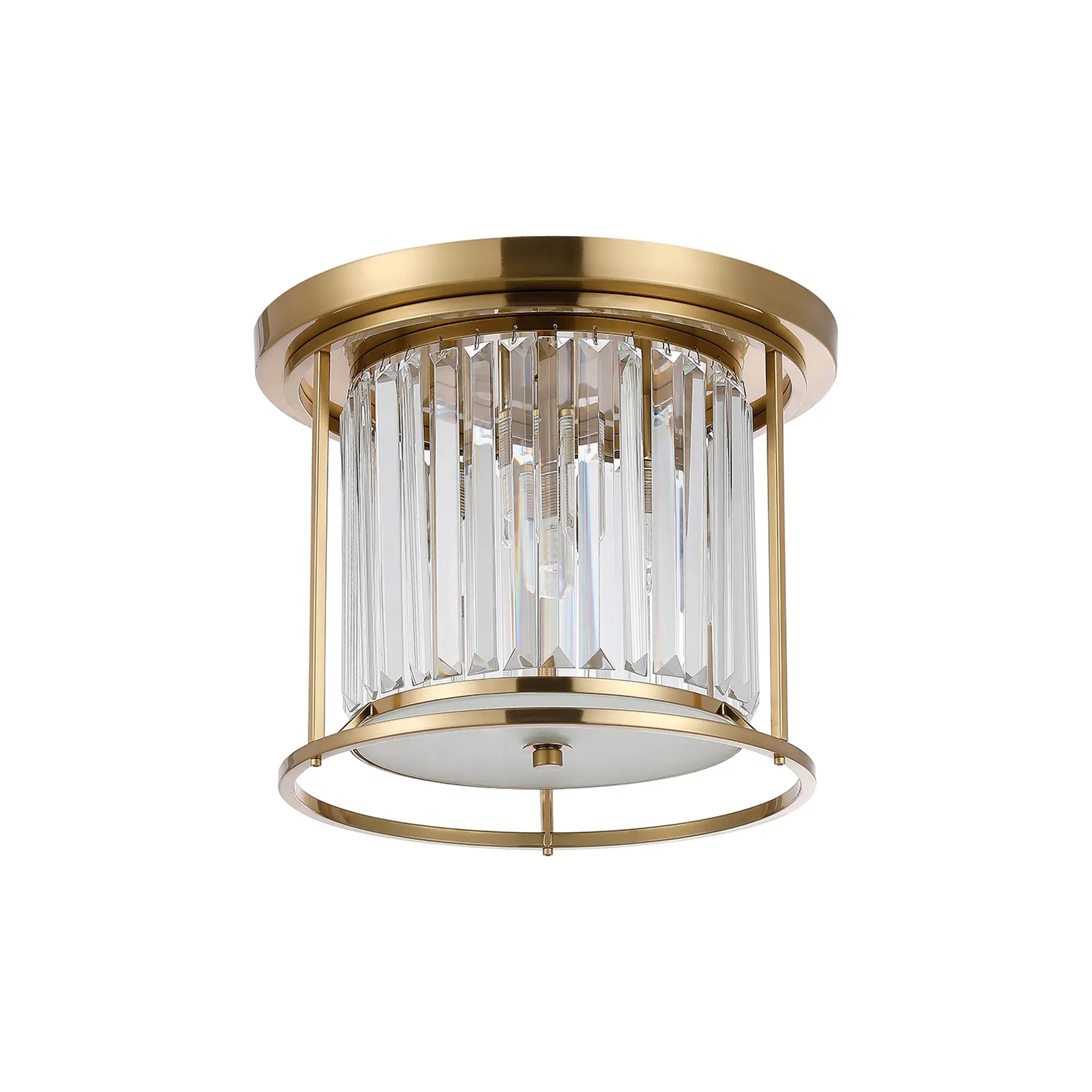Monica 3 Light Gold Effect Flush Ceiling Light