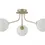 Thumbnail: John 3 Light Beige Finish Semi-Flush Ceiling Light
