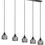 Thumbnail: Shelby 5 Light Satin Black Linear Bar Pendant