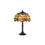 Thumbnail: Aisha 1 Light Antique Brass Octagonal Tiffany Table Lamp