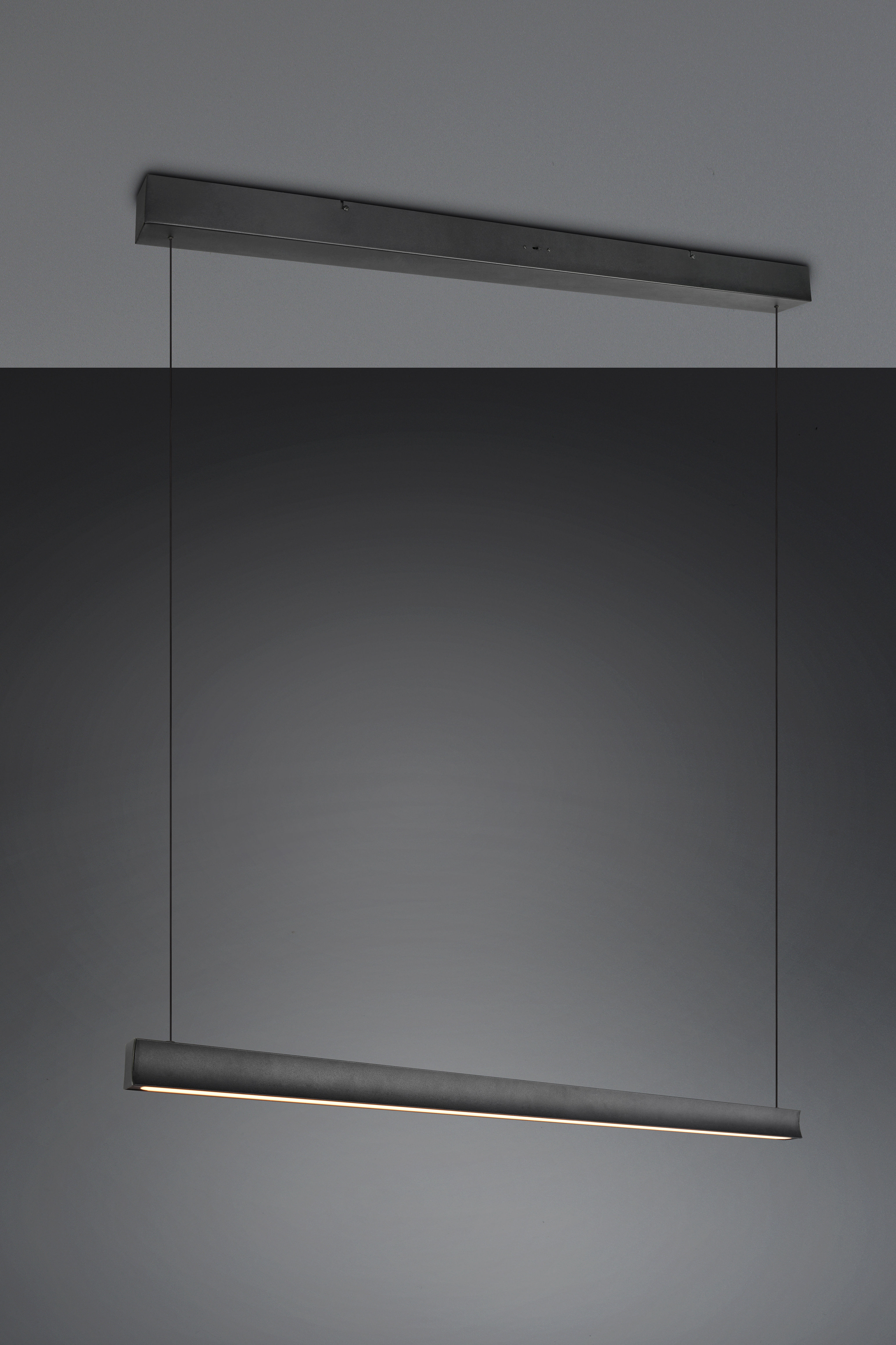 Gromit 1 Light Matt Black Linear Bar Pendant Light