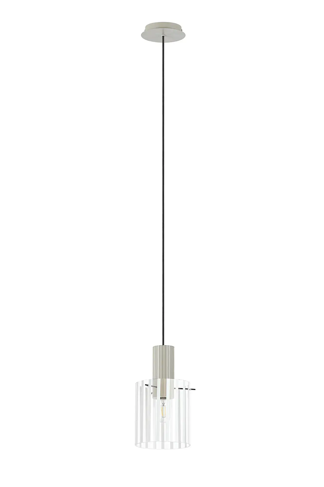 Bradley 1 Light Beige Stone Single Pendant Light