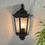 Thumbnail: Eden 1 Light Matt Black Flush Outdoor Wall Light
