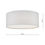Thumbnail: Cillian 3 Light Ivory Small Flush Ceiling Light