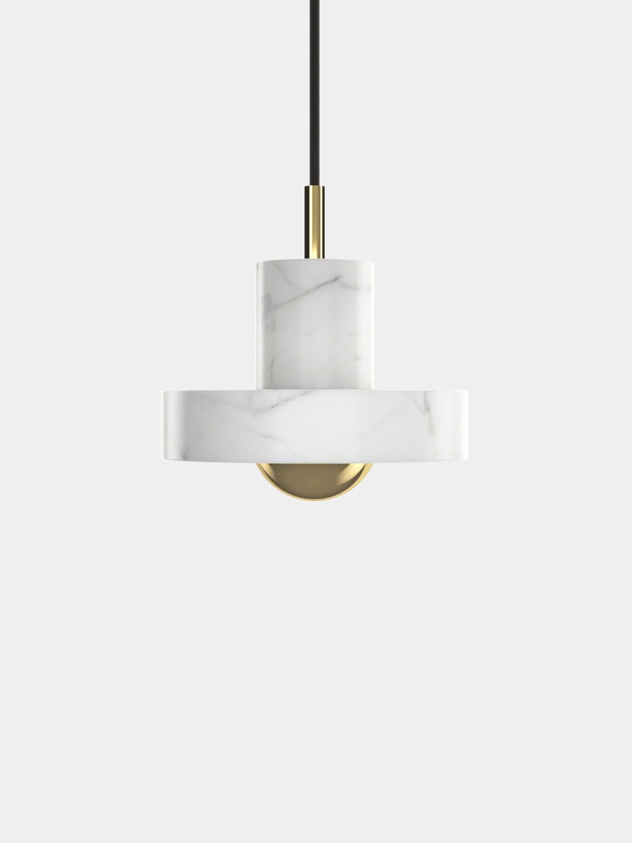 Tom Dixon Stone Small Gold Single Pendant Light