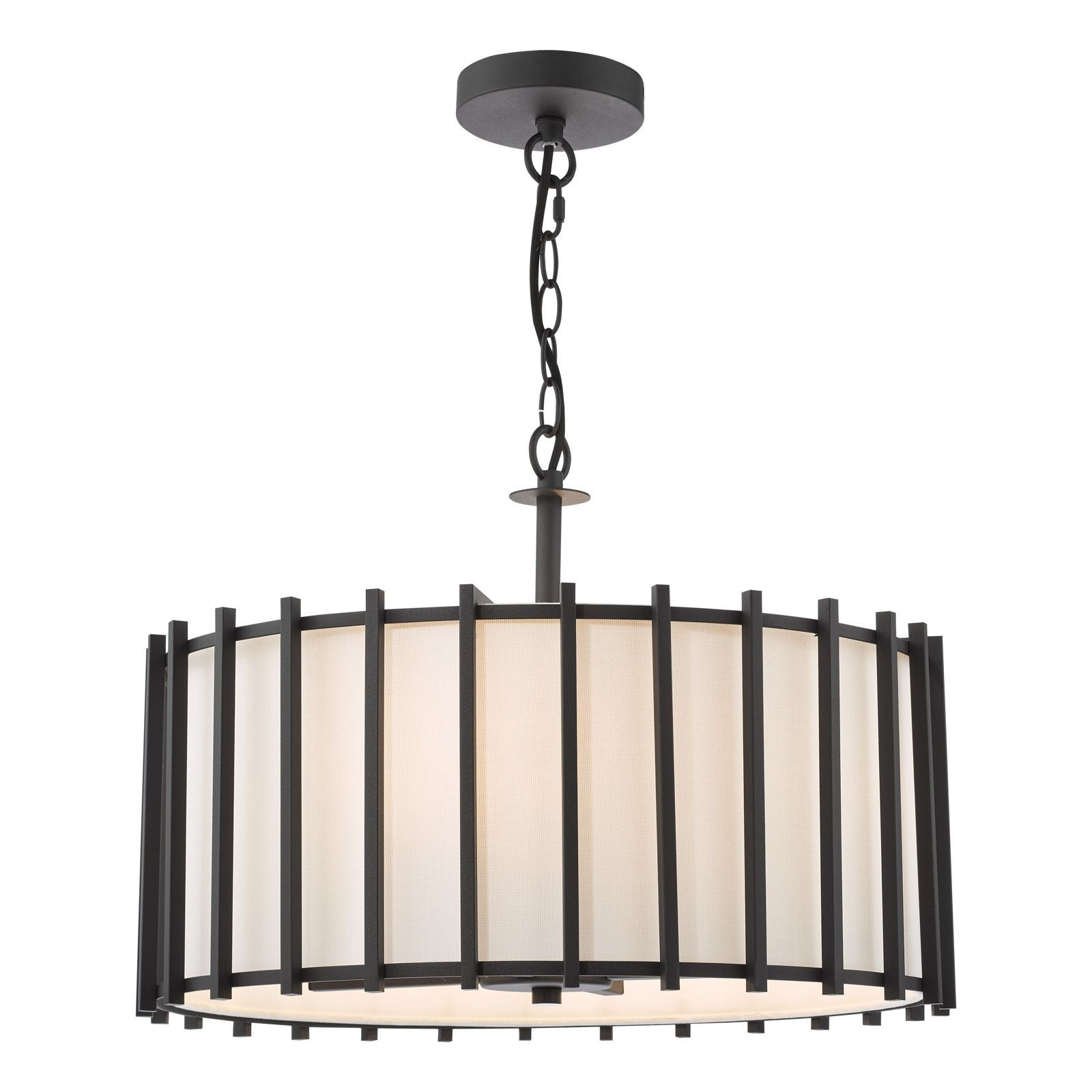 Liari 4 Light Matt Black Multi-Arm Pendant