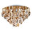 Thumbnail: Jasmine 5 Light Antique Gold Flush Ceiling Light