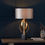 Thumbnail: Ashlyn 1 Light Aged Gold Leaf Table Lamp