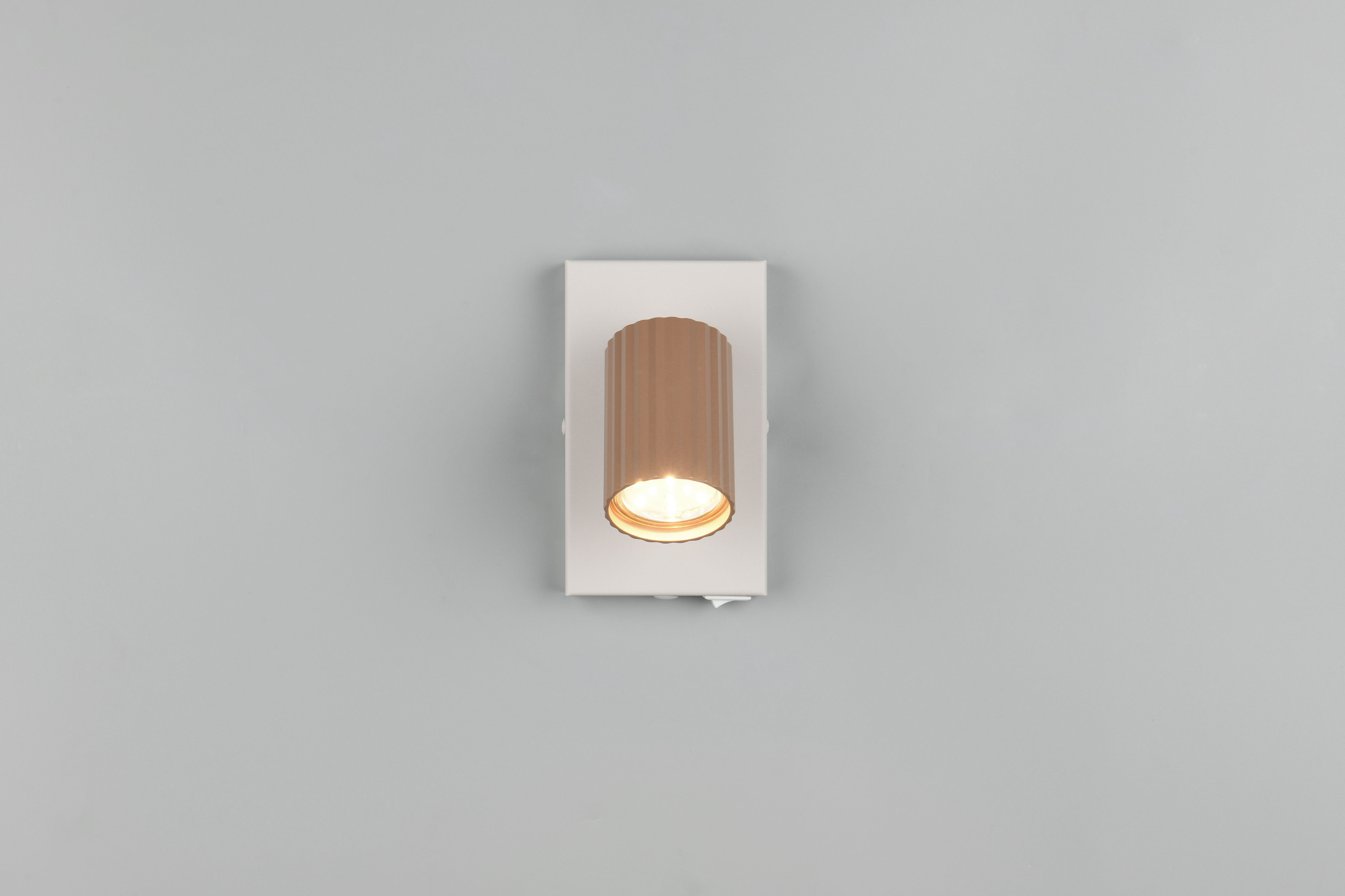 Sage 1 Light Matt White & Coffee Colour Single Spot Light