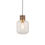 Thumbnail: Adriel 1 Light Vintage Brass & Ribbed Glass Pendant Light