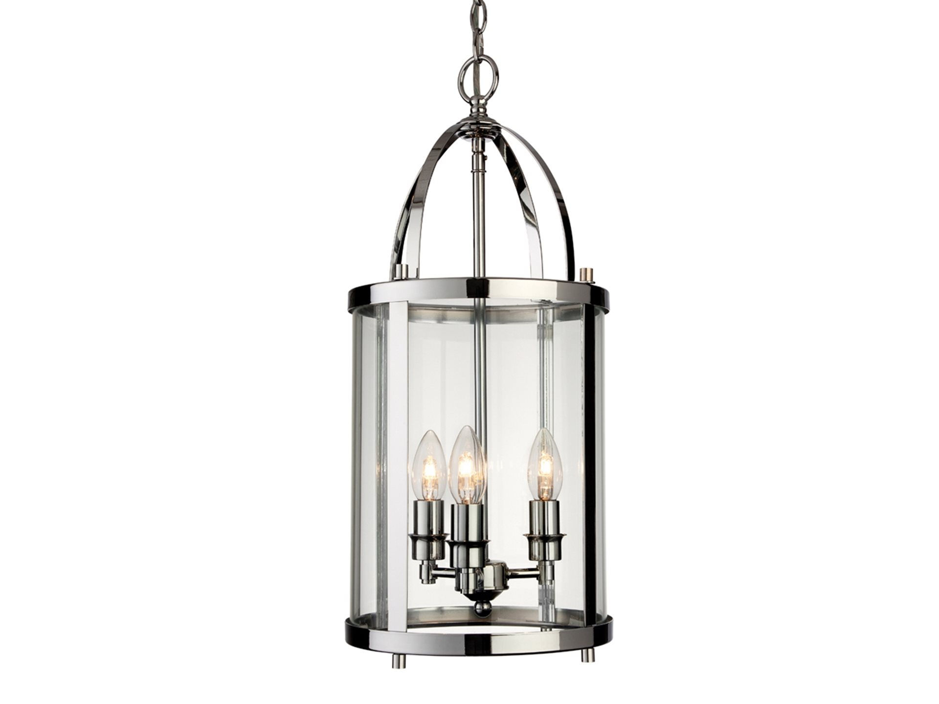 FirstLight Imperial 3 Light Polished Chrome Lantern Pendant Light