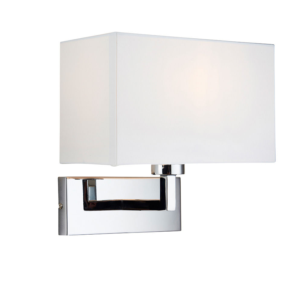 Jean 1 Light Polished Chrome Wall Light